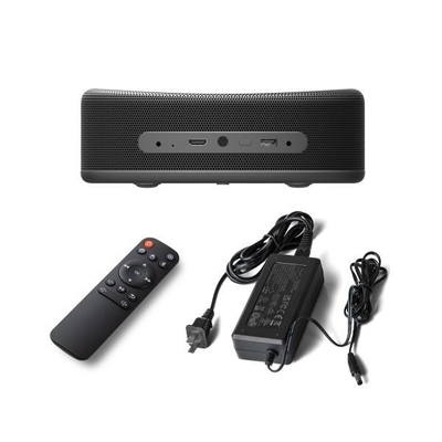 پروژکتور قابل حمل هوشمند Native 4k فلزی با دوشاخه USB مشکی