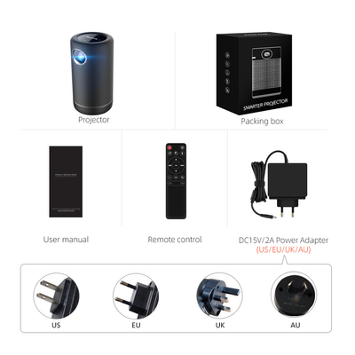 پروژکتور 4K اندروید 9 پروژکتورهای LED Wireless Mini DLP با حالت بلندگوی HIFI