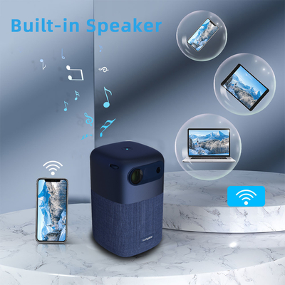 پروژکتور Mini DLP قابل شارژ در فضای باز/داخلی، اندروید هوشمند 9.0 با باتری 9000mah