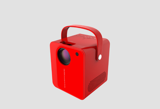 پروژکتور کامپیوتر قابل حمل 120 لومن HDMI LCD Pico Mini LED Projector Red